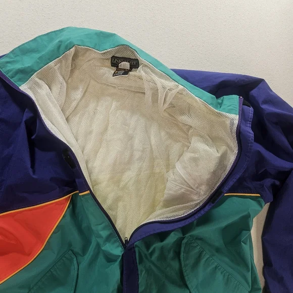 LinkSport Gore-Tex Jacket XL Made USA 90s Colorblock - Picture 8 of 9